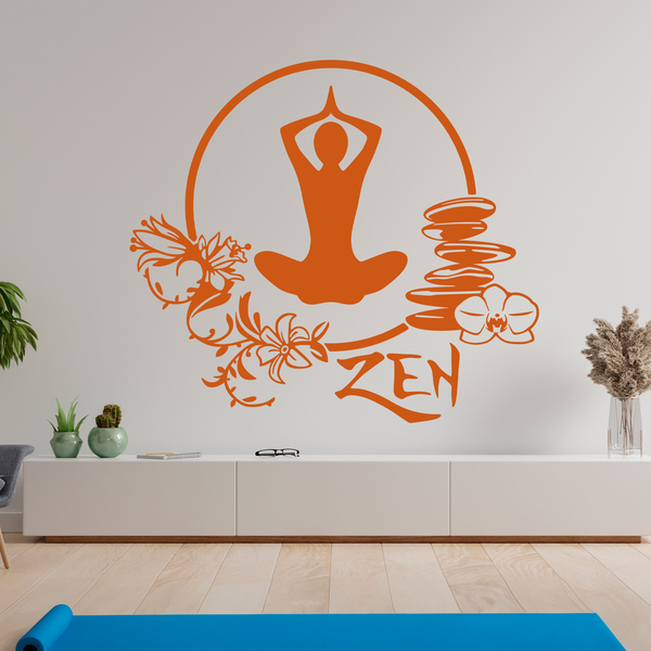 Wandtattoos: Meditation-Yoga-Übung