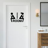 Wandtattoos: WC-Symbole denken 2