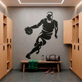 Wandtattoos: Basketballspieler dribbeln 11