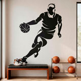 Wandtattoos: Basketballspieler dribbeln 12
