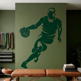 Wandtattoos: Basketballspieler dribbeln 14