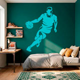 Wandtattoos: Basketballspieler dribbeln 16