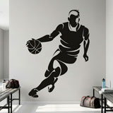 Wandtattoos: Basketballspieler dribbeln 5