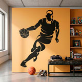Wandtattoos: Basketballspieler dribbeln 10