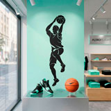Wandtattoos: Basketball-Spieler schie&szlig;en 12