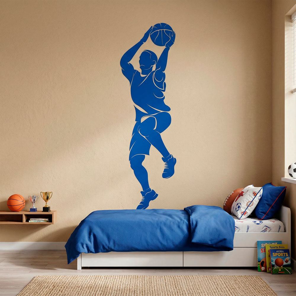 Wandtattoos: Basketball-Spieler schie&szlig;en