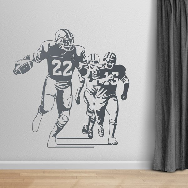 Wandtattoos: American-football-Spieler