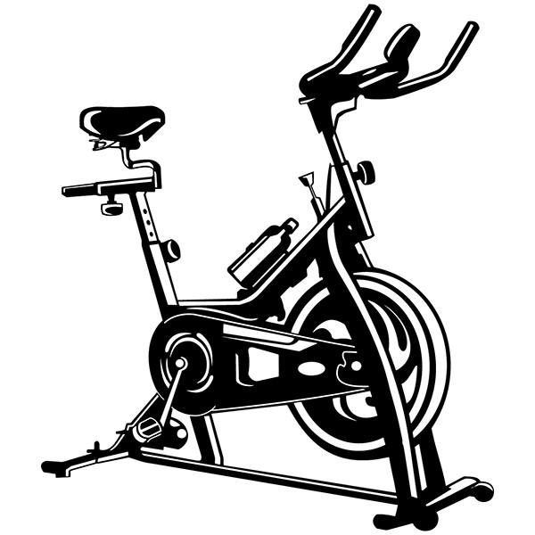 Wandtattoos: Fitnessbike Spinning