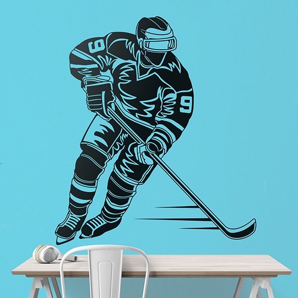 Wandtattoos: Eishockey-Spieler