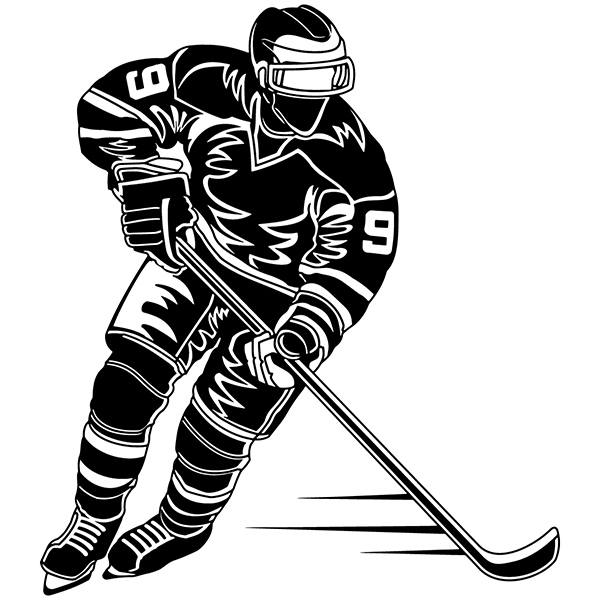 Wandtattoos: Eishockey-Spieler