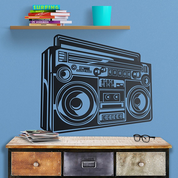 Wandtattoos: HiFi-System der alten Musik