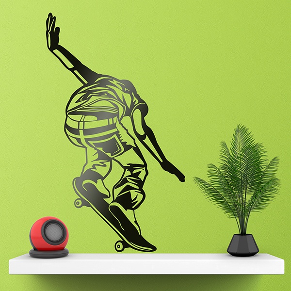 Wandtattoos: Skater fällt