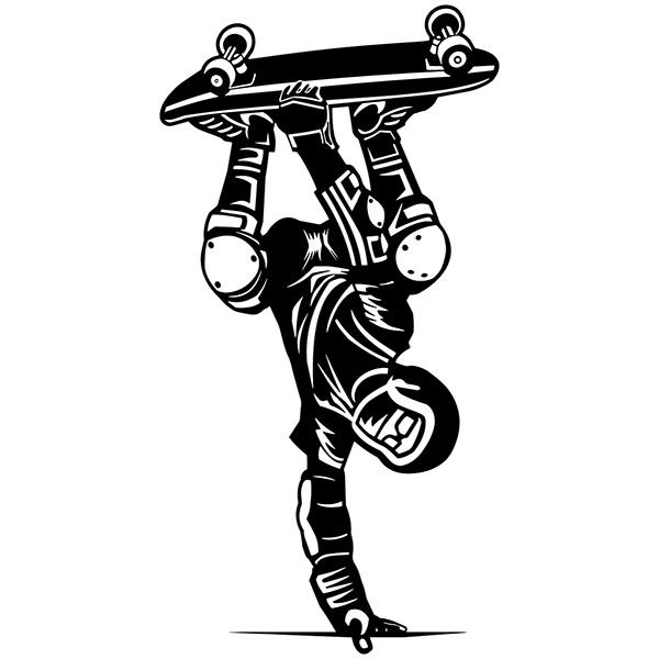 Wandtattoos: Skater auf der hand