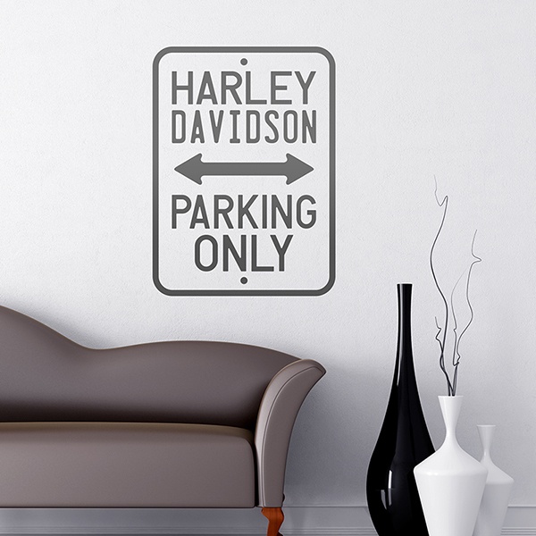 Wandtattoos: Harley nur Parken