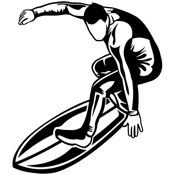 Wandtattoos: Surfer