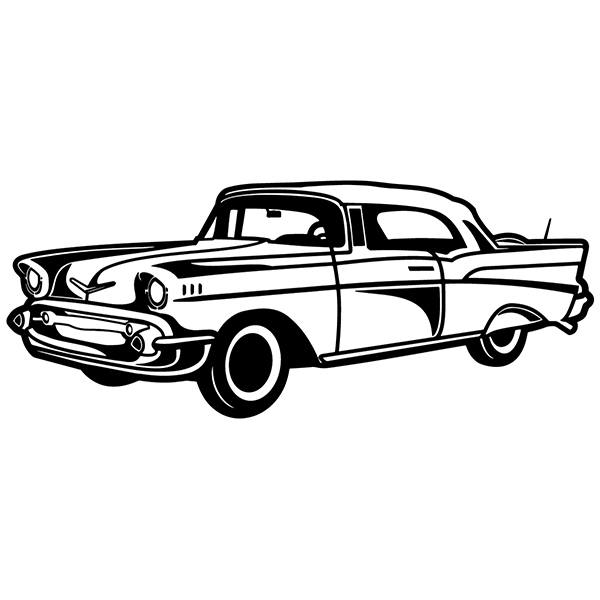 Wandtattoos: Altes auto Cadillac