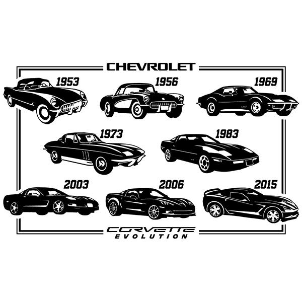 Wandtattoos: Evolution Chevrolet Corvette