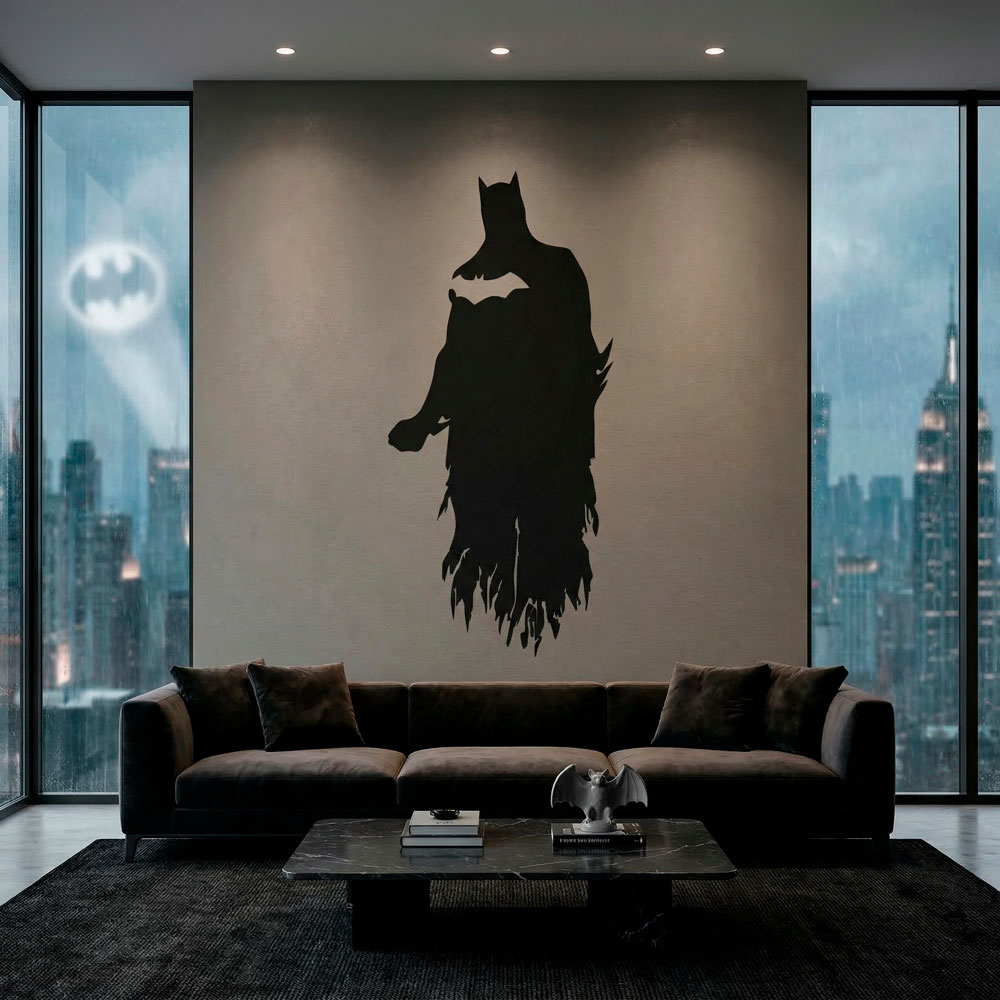 Wandtattoos: Batman-silhouette
