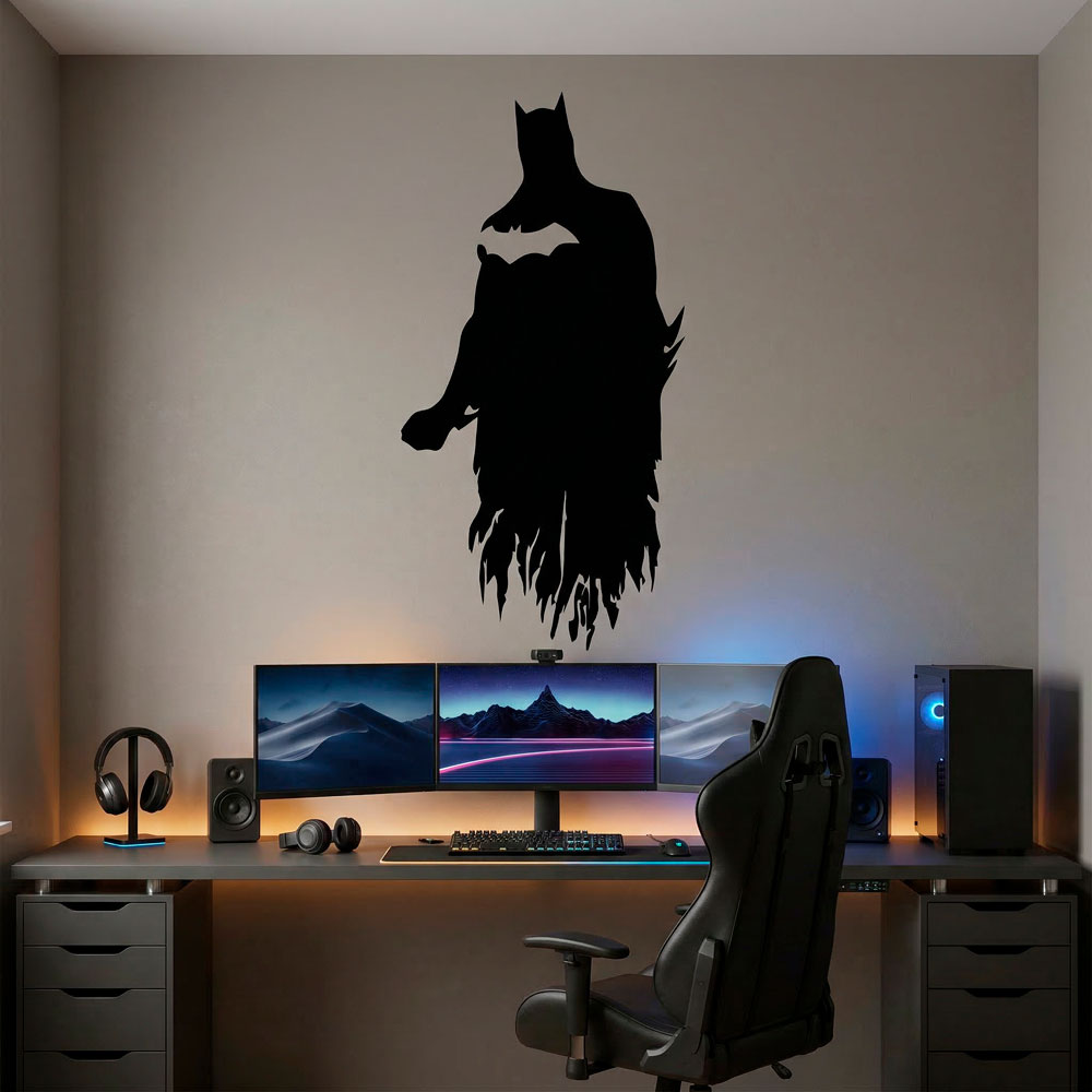 Wandtattoos: Batman-silhouette