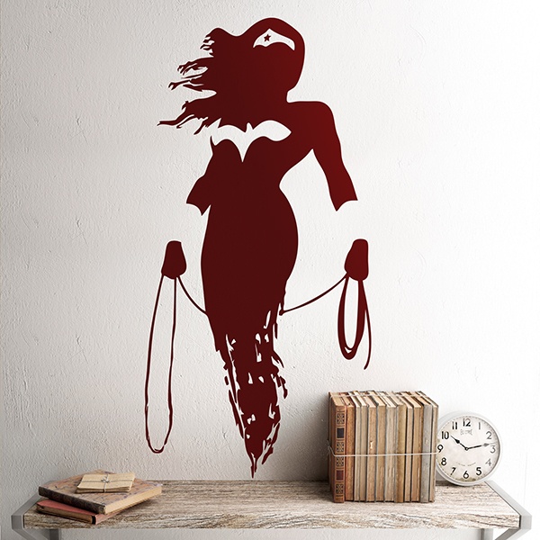 Wandtattoos: Wonder Woman silhouette