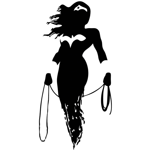 Wandtattoos: Wonder Woman silhouette