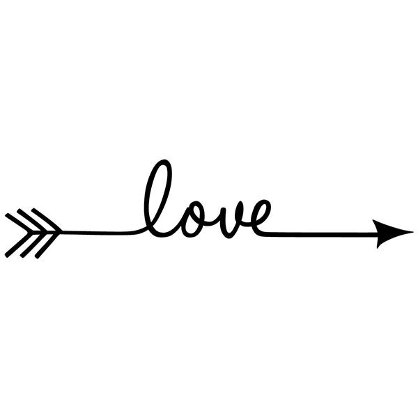 Wandtattoo Pfeil Love