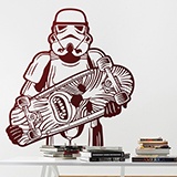 Wandtattoos: Stormtrooper Skate 2