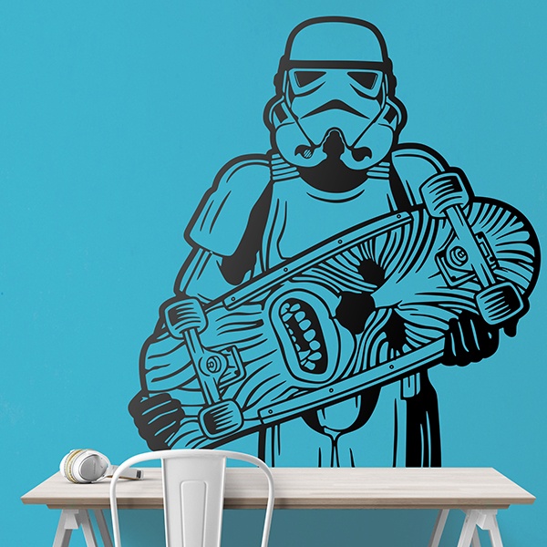 Wandtattoos: Stormtrooper Skate