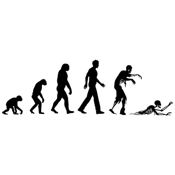 Wandtattoos: Evolution Zombie