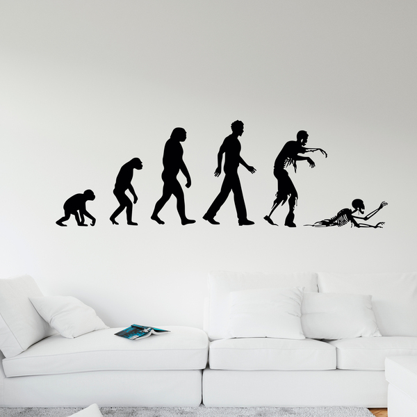 Wandtattoos: Evolution Zombie