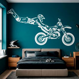 Wandtattoos: Superman springt Motocross 2