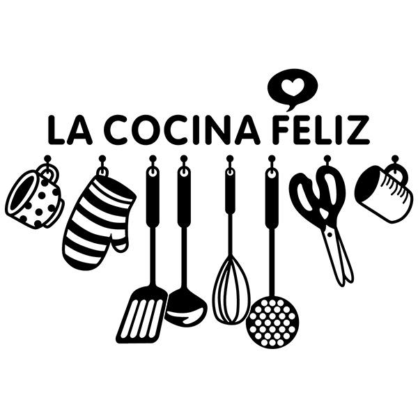 Wandtattoos: Glückliche Küche - Spanisch