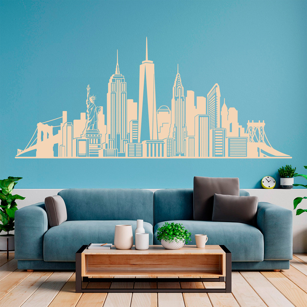 Wandtattoos: Skyline New York 2018