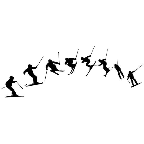 Wandtattoos: Ski Evolution 180º