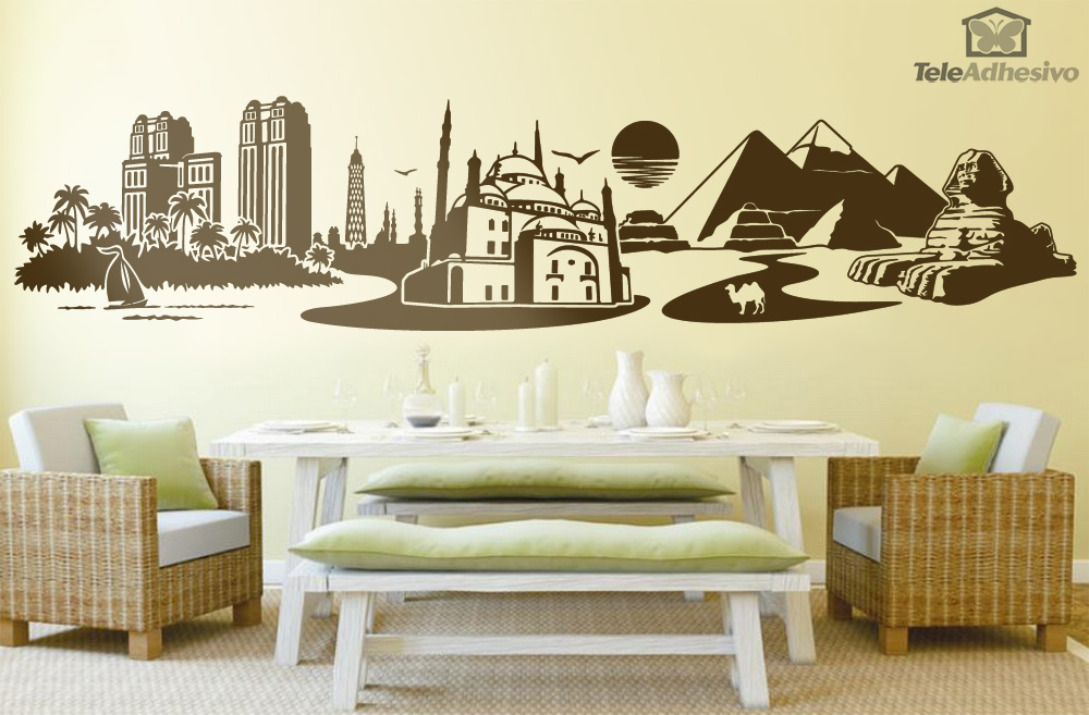Wandtattoos: Skyline Kairo, Ägypten