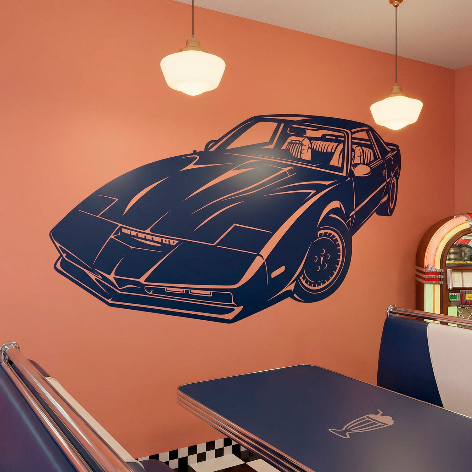 Wandtattoos: Knight Rider Kitt