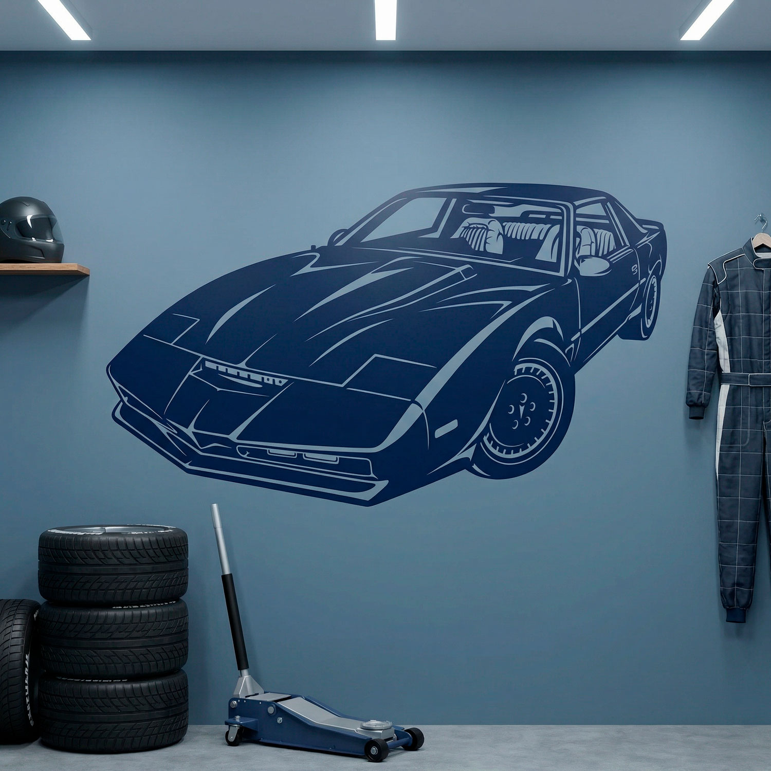 Wandtattoos: Knight Rider Kitt