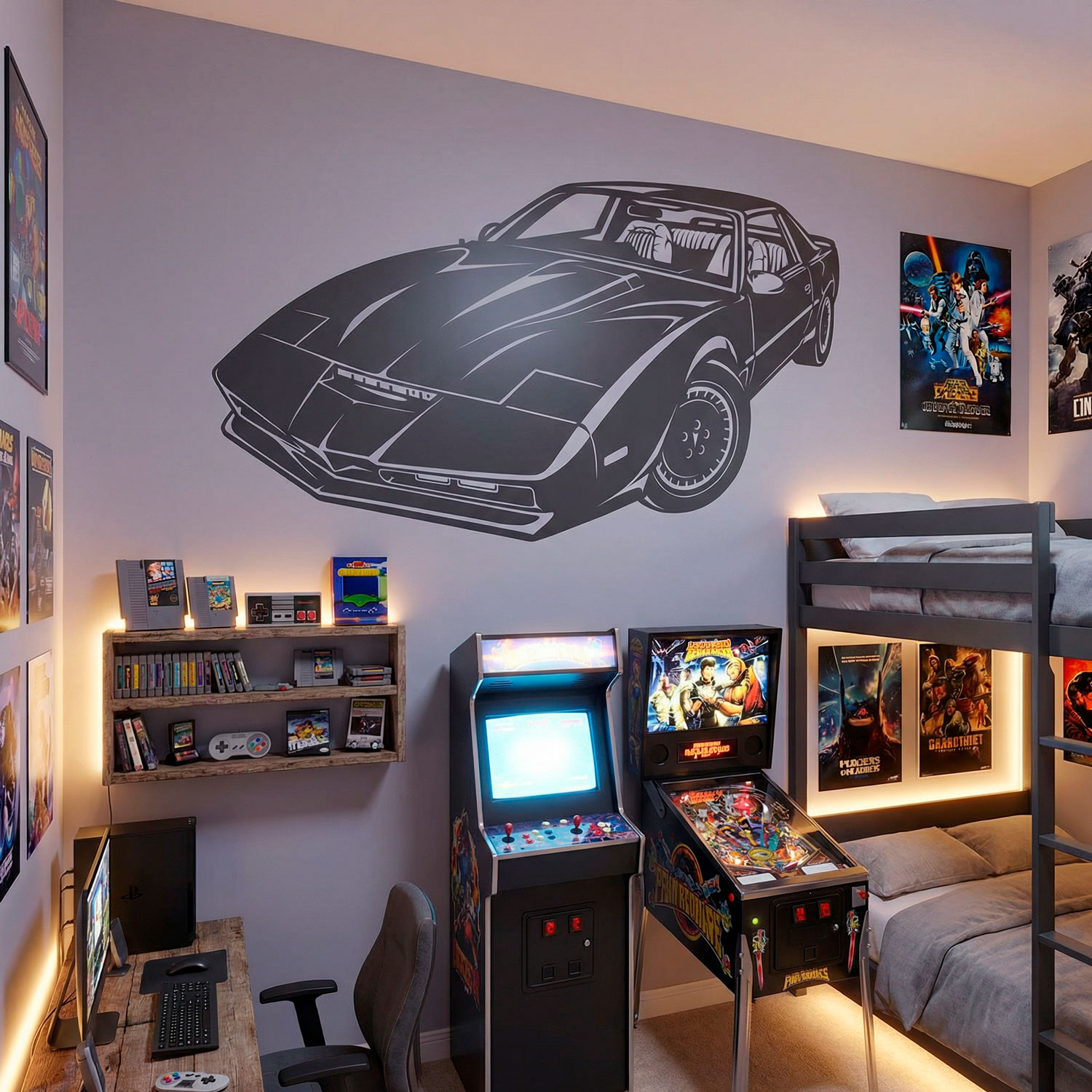 Wandtattoos: Knight Rider Kitt