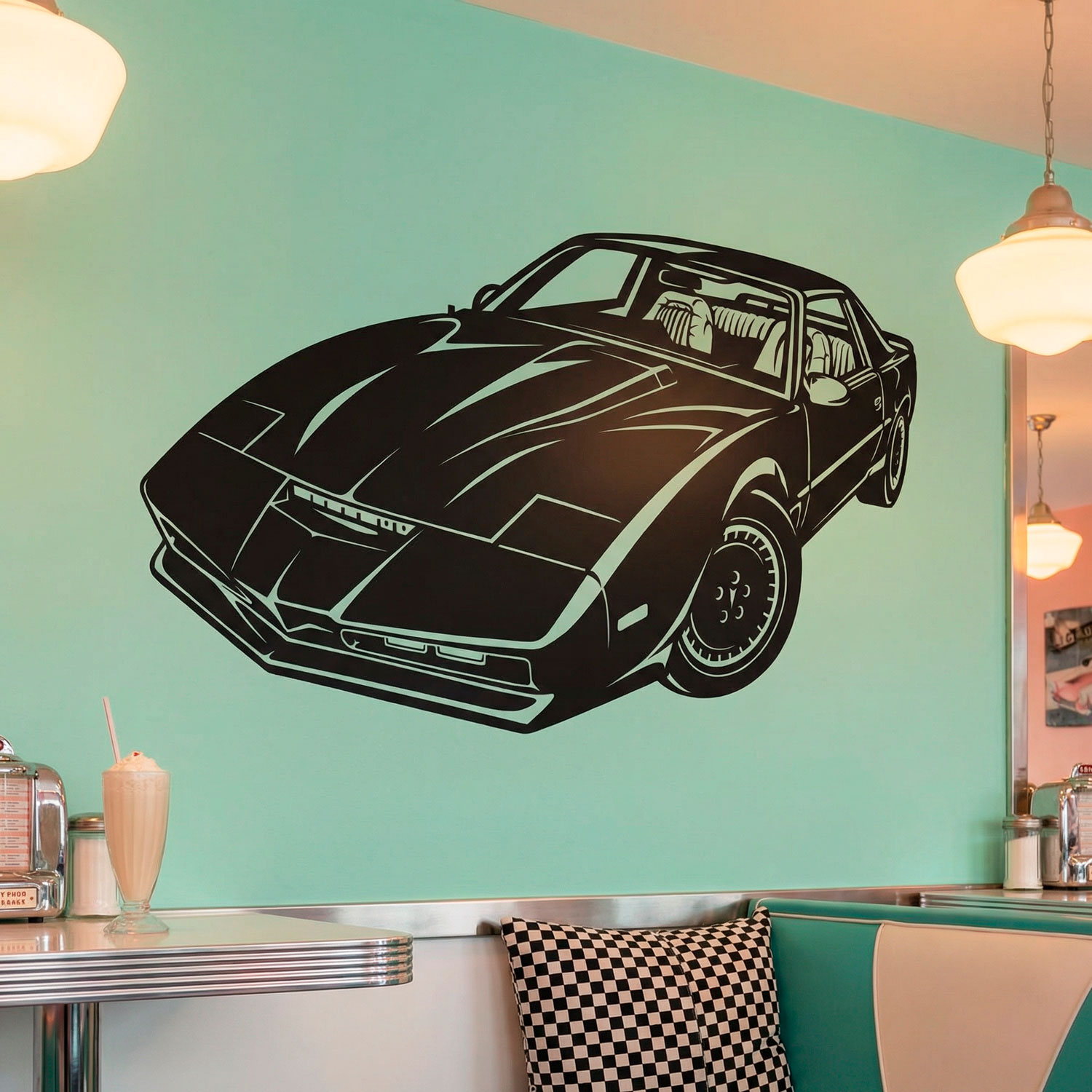 Wandtattoos: Knight Rider Kitt