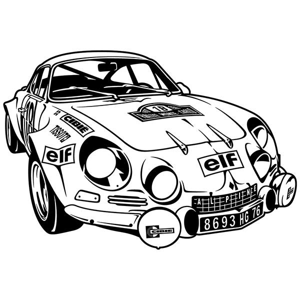 Wandtattoos: Renault Alpine A110