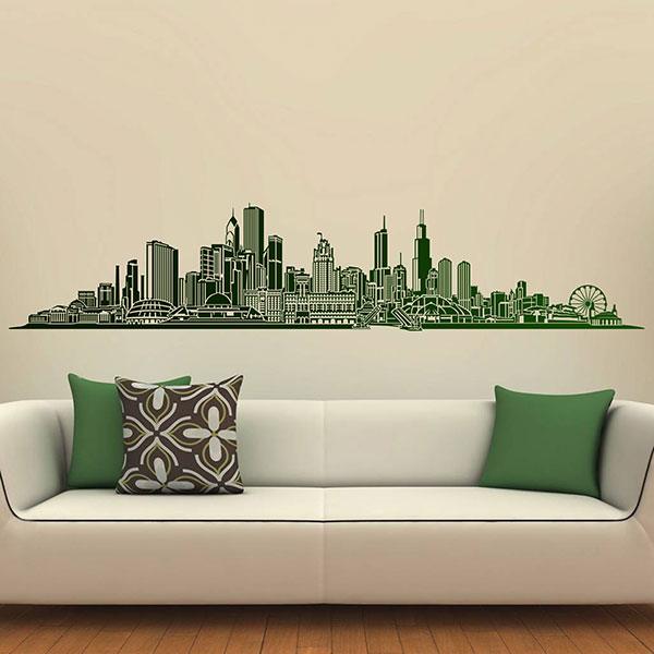 Wandtattoos: Chicago skyline