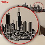 Wandtattoos: Chicago skyline 6