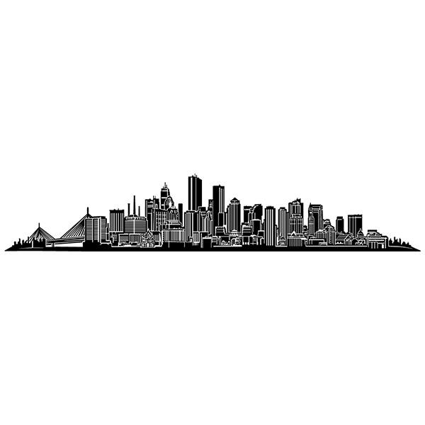 Wandtattoos: Boston Skyline