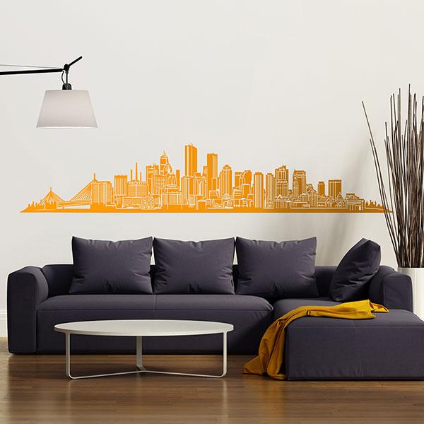 Wandtattoos: Boston Skyline