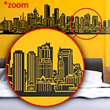 Wandtattoos: Boston Skyline 4