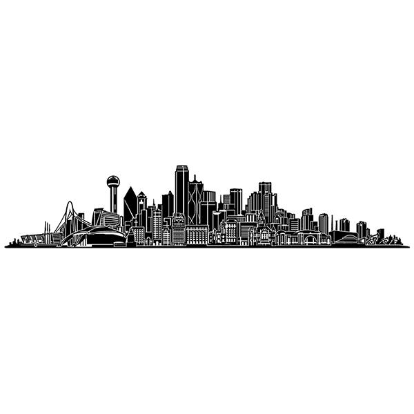 Wandtattoos: Dallas Skyline