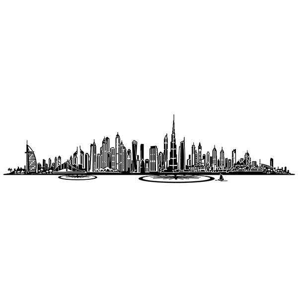 Wandtattoos: Dubai Skyline