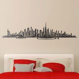 Wandtattoos: Dubai Skyline 3