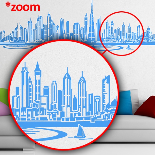 Wandtattoos: Dubai Skyline