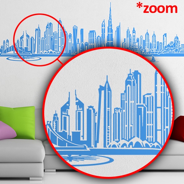 Wandtattoos: Dubai Skyline